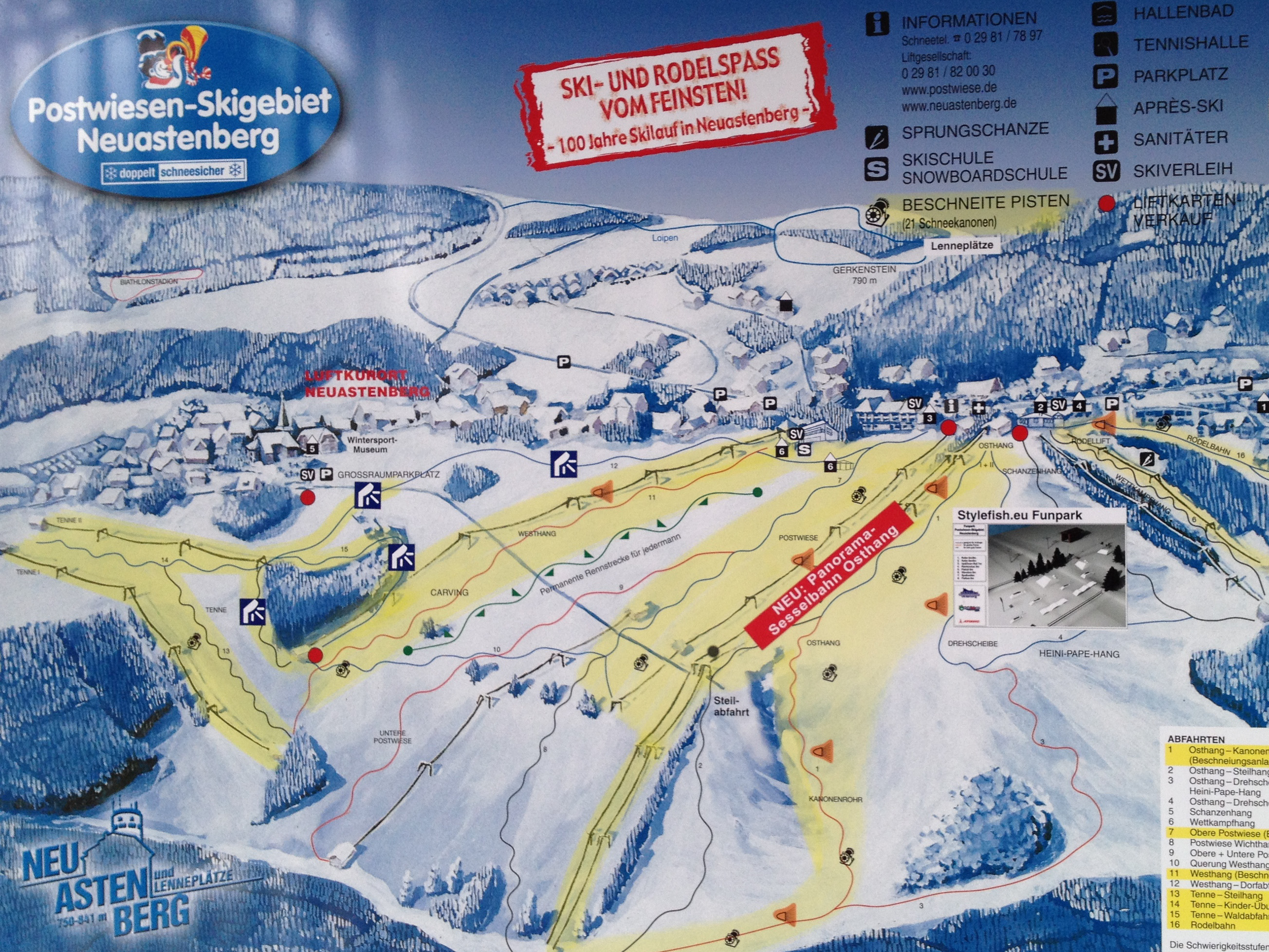 Skigebiet Postwiese Neuastenberg